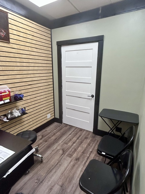 The new private vaccination room at Matthews Pharmacy